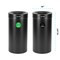 Alpine Industries 54 Gallon 2-StreamStainless Steel Compost Bin and Trash Can Black ALP475-27-BLK-CO-T - alternate 3